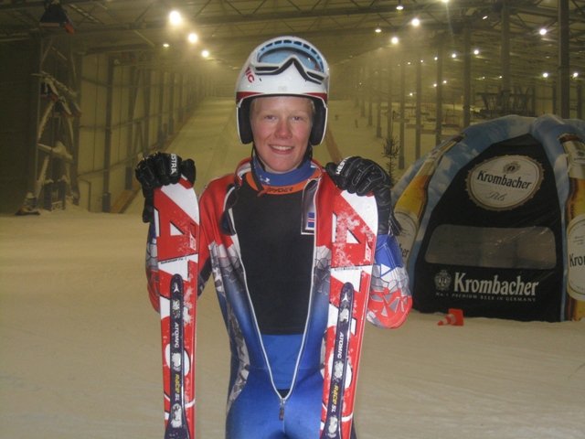 Jakob Helgi við æfingar og keppni í Noregi