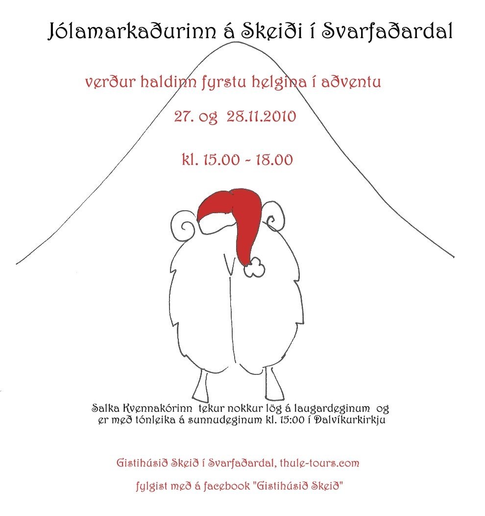 Jólamarkaðurinn á Skeiði í Svarfaðardal