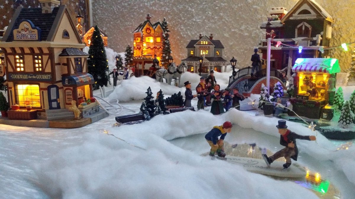 Jólaþorp bæjarskrifstofunnar