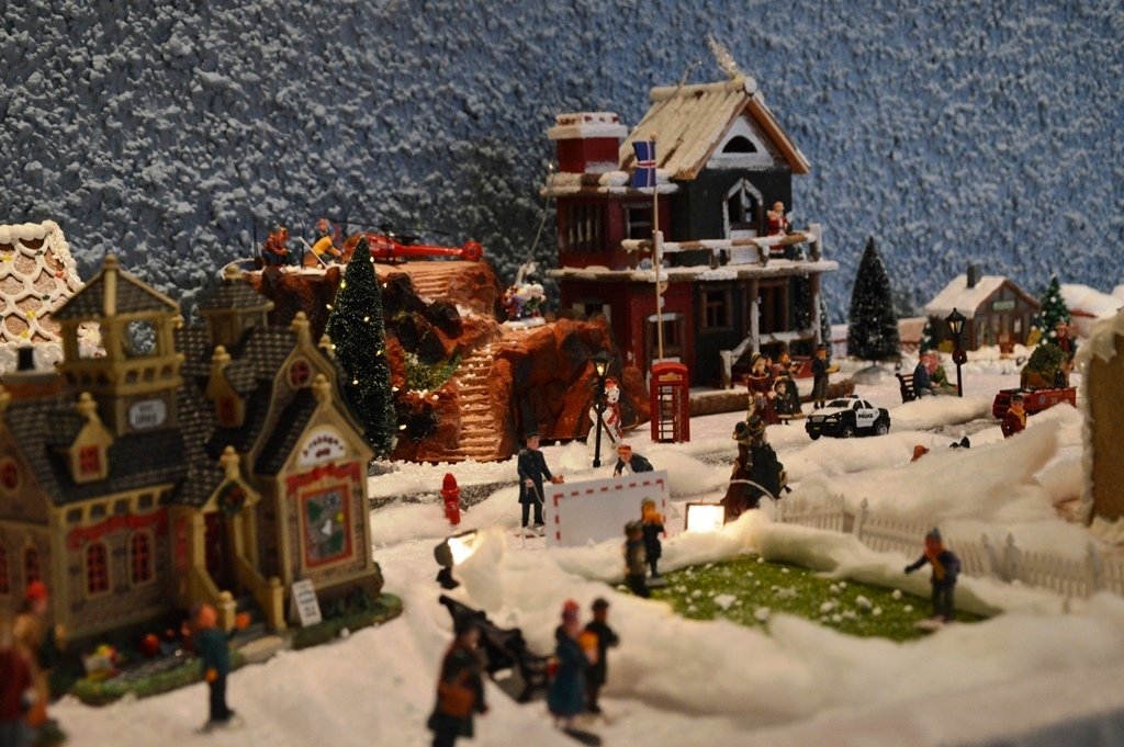 Jólaþorpið risið