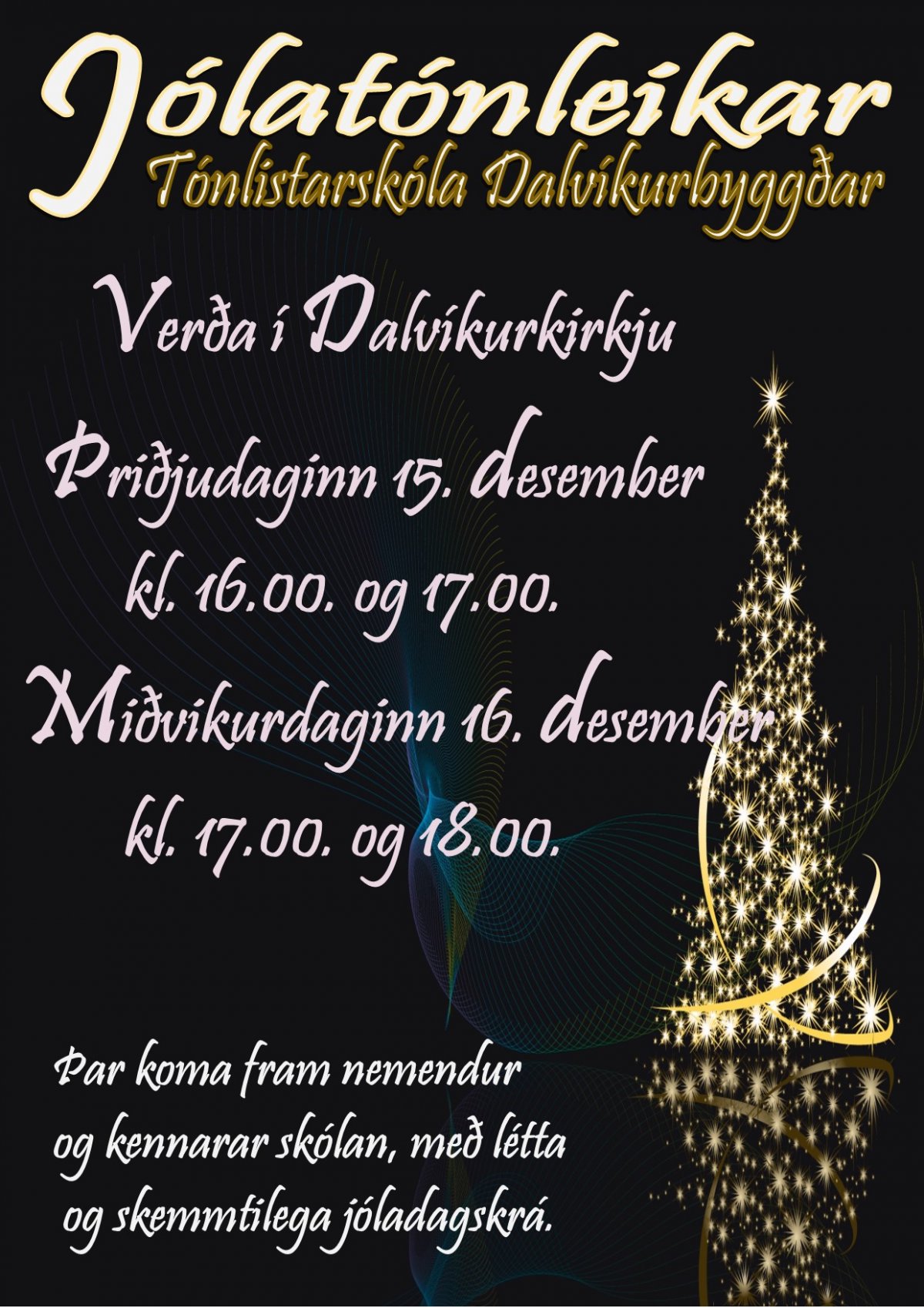 Jólatónleikar Tónlistarskólans