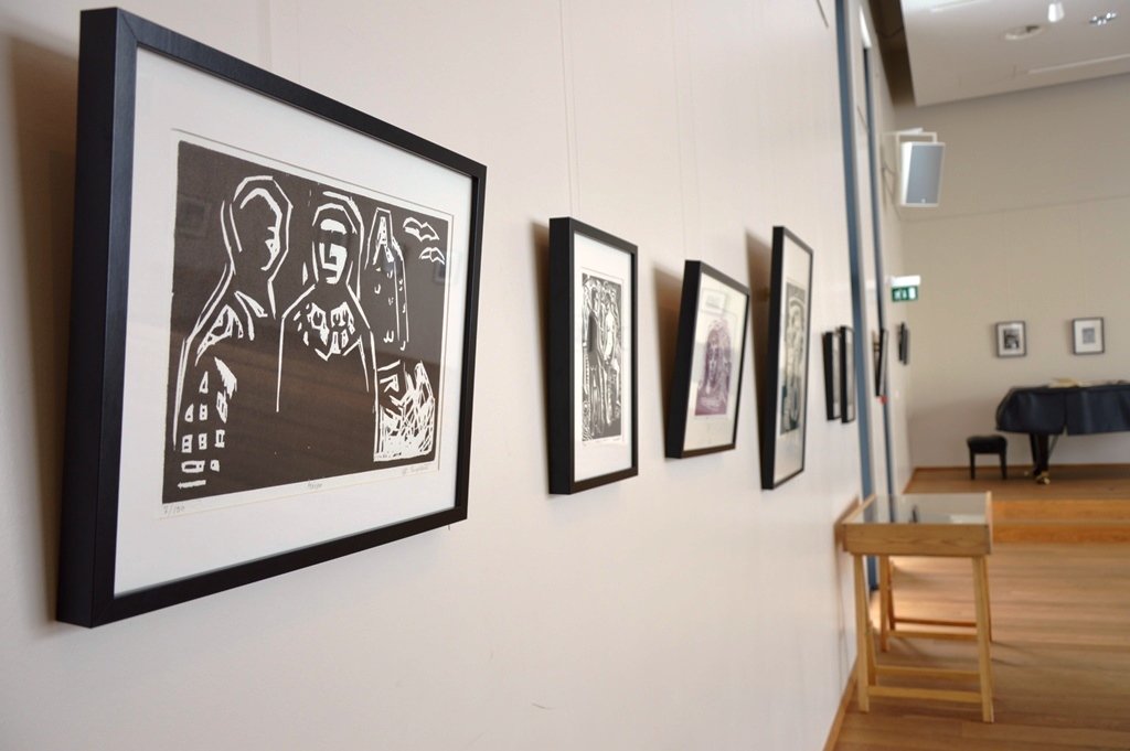 Einstök sýningin á grafíkverkum eftir Jón Engilberts í Bergi menningarhúsi