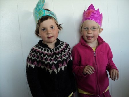 Elsa Dögg og Kristín Erna 5 ára