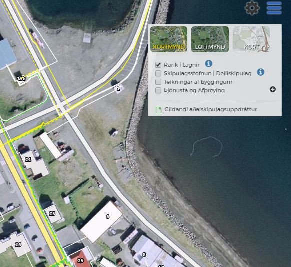 Kortasjá - yfirlitskort af öllu sveitarfélaginu