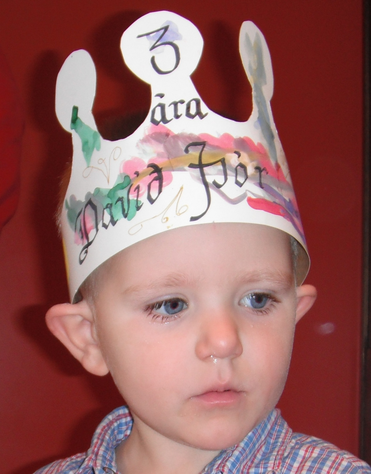 Davíð Þór 3. ára og Bryndís Lalita 2. ára