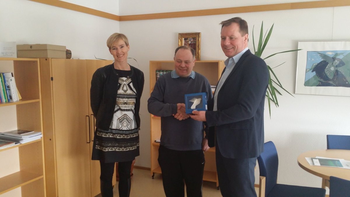 Origami fugl að gjöf