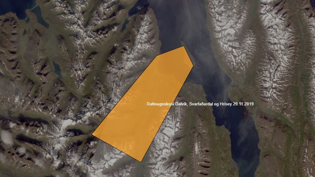 Rafmagnsleysi á Dalvík og í Svarfaðardal 29.11.19
