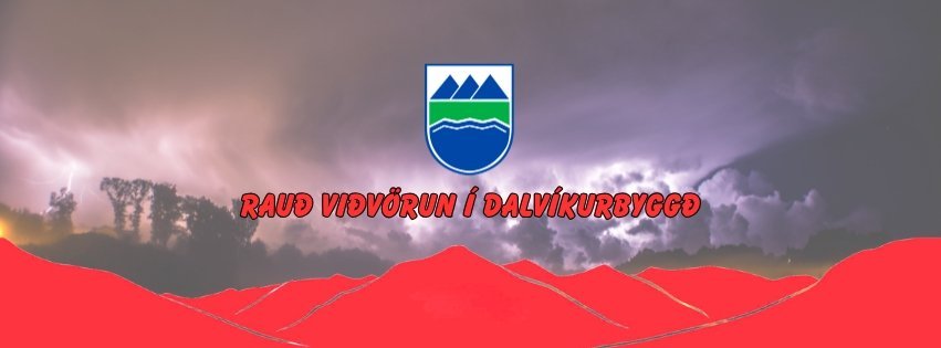 Hættustig Almannavarna á öllu landinu nema Vestfjörðum - Weather warning english below.