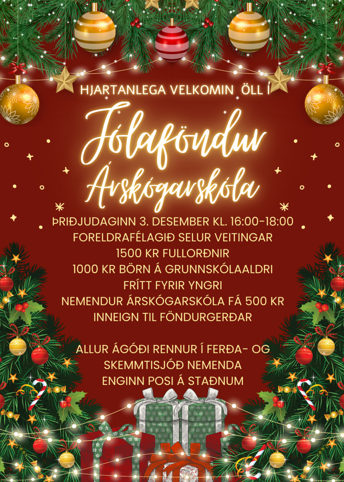 Jólaföndur Árskógarskóla