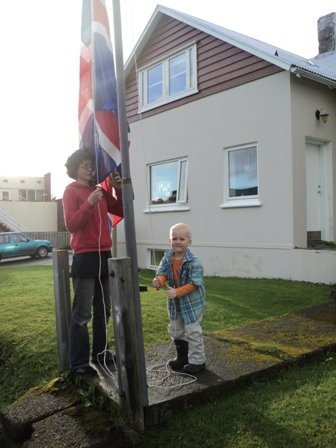 Lárus Anton 5 ára og Árni Stefán 4 ára