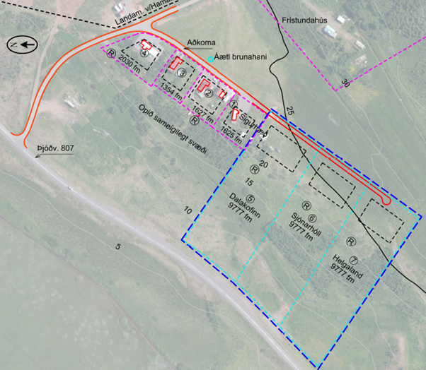 Skáldalækur ytri – Breyting á deiliskipulagi fyrir frístundalóðir