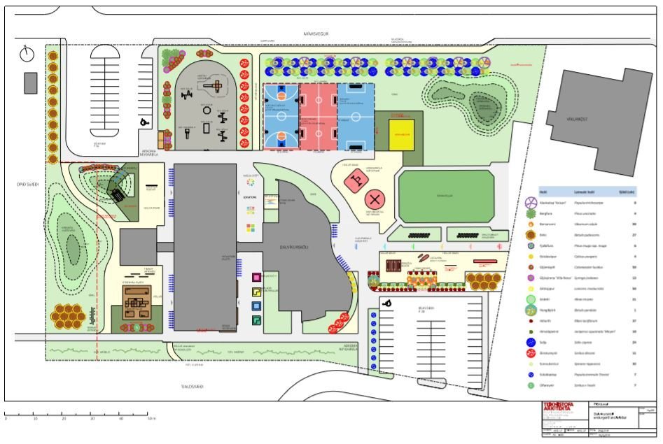 Skólalóðin endurbætt