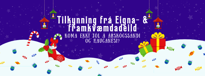 Tilkynning varðandi jólaskreytingar á Hauganesi og Árskógssandi