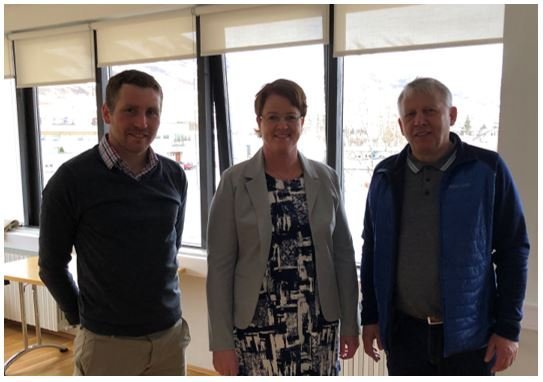 Fannar Gíslason, Katrín Sigurjónsdóttir og Björn Friðþjófsson