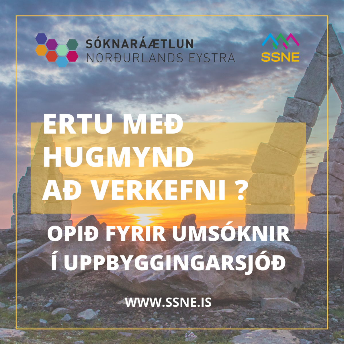 Uppbyggingarsjóður Norðurlands eystra auglýsir