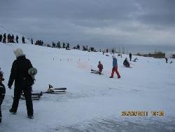 Vetrarleikarnir haldnir í gær í bong og blíðu