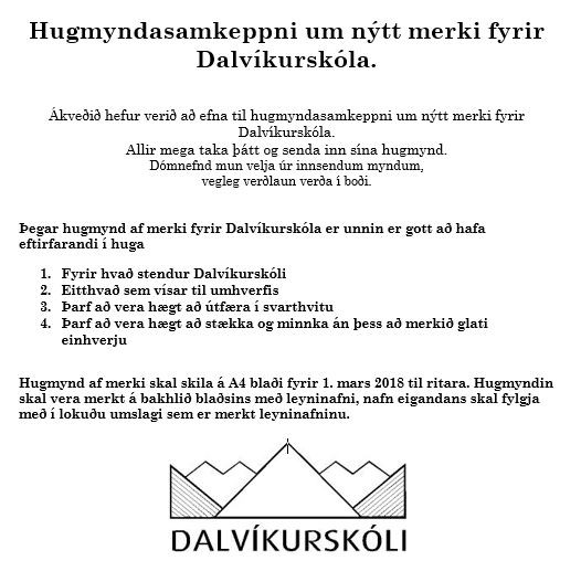 Hugmyndasamkeppni um nýtt merki Dalvíkurskóla