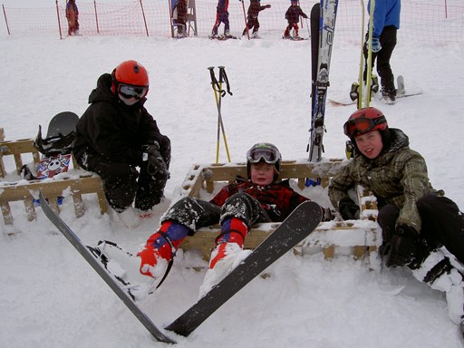 Nemendur Árskógarskóla í skíðaferð