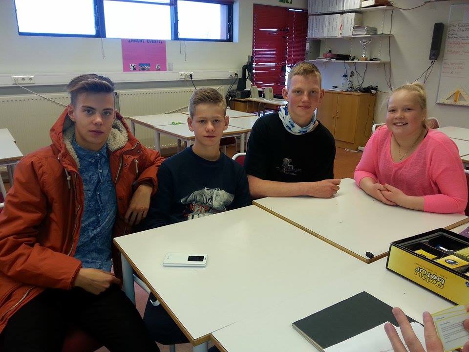 Lið Dalvíkurskóla í Spurningakeppni grunnskólanna