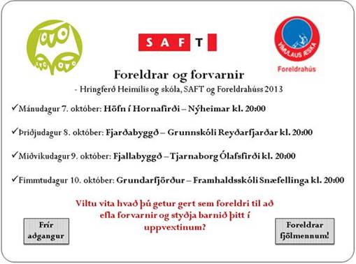Áhugaverð fræðsla fyrir foreldra