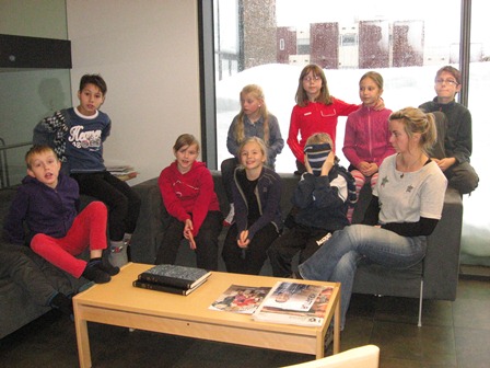 Grunnskólanemendur í heimsókn