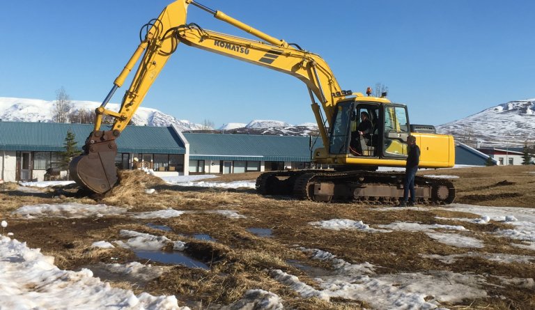 Skóflustunga við Lokastíg 3