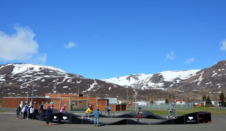 Reglur hjólabrautar á Dalvík