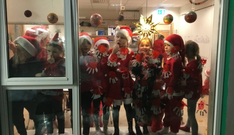 Jólasveinn í heimsókn