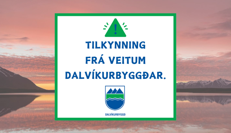Tilkynning frá veitum-Hauganes