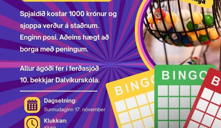 Bingó 10. bekkjar