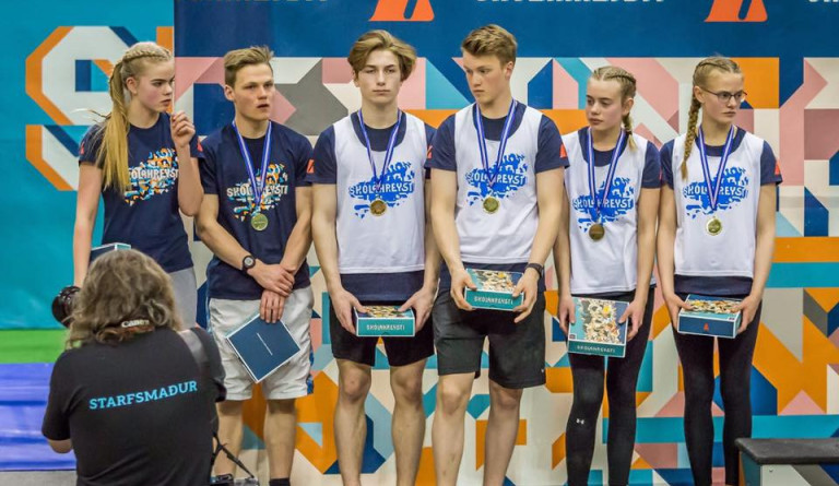 Lið Dalvíkurskóla í skólahreysti 2017
Mynd: Snæþór Vernharðsson