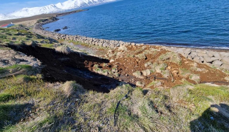 ATH! varasamar aðstæður á Árskógssandi.