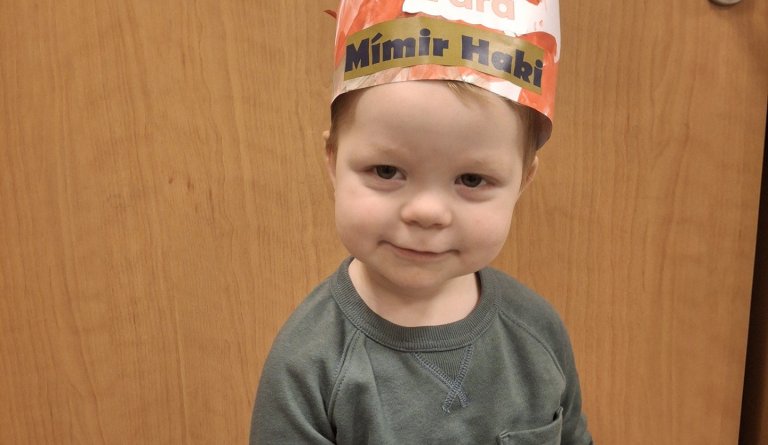 Mímir Haki 2 ára