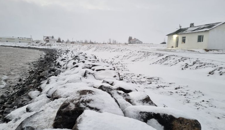 Unnið að sjóvörnum í Dalvíkurbyggð