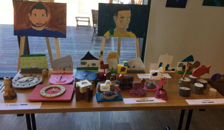 Sýning á verkum nemenda í Bergi