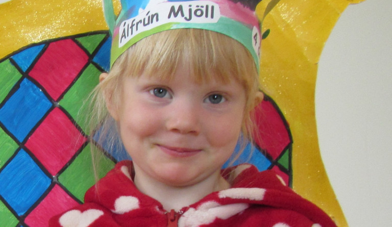 Álfrún Mjöll 4 ára