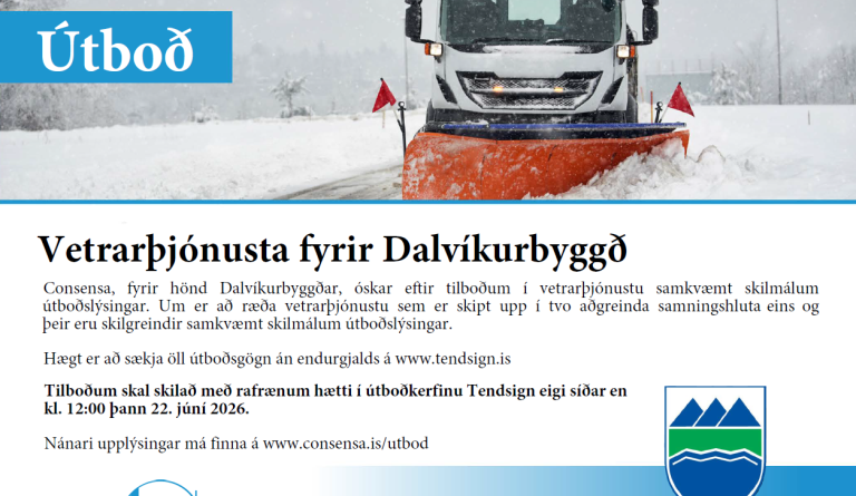 Vetrarþjónusta fyrir Dalvíkurbyggð boðin út