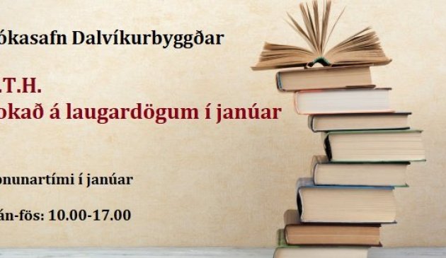 Lokað á laugardögum í janúar
