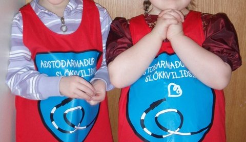 Aðstoðarkonur slökkviliðsins í febrúar 2012