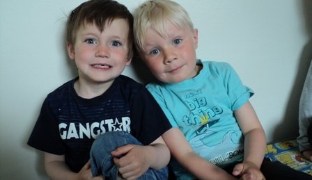 Hjalti Trostan og Torfi Jóhann 5 ára