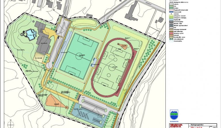 Íþróttasvæði Dalvíkur, tillaga að deiliskipulagi og breytingu á aðalskipulagi