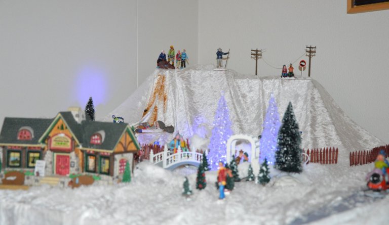 Jólaþorp bæjarskrifstofunnar