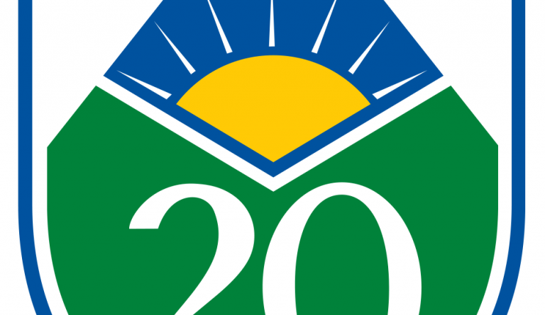 20 ára afmælismerki Dalvíkurbyggðar