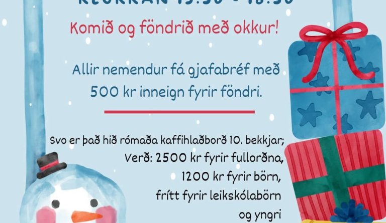 Jólaföndur Dalvíkurskóla