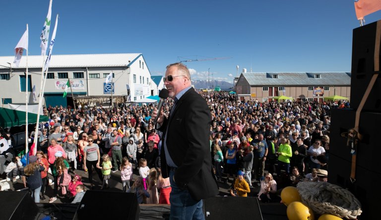 Fjölskylduhátíðin Fiskidagurinn mikli haldin í blíðskaparveðri