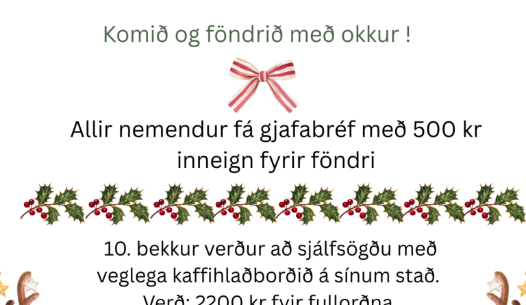 Föndurdagur 28. nóvember