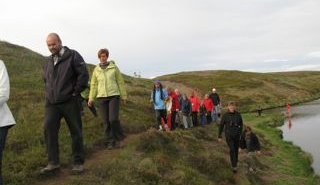 Himbriminn gladdi göngufólkið