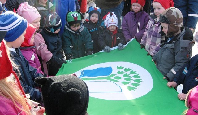 Allir leik og grunnskólar Dalvíkurbyggðar flagga grænfána