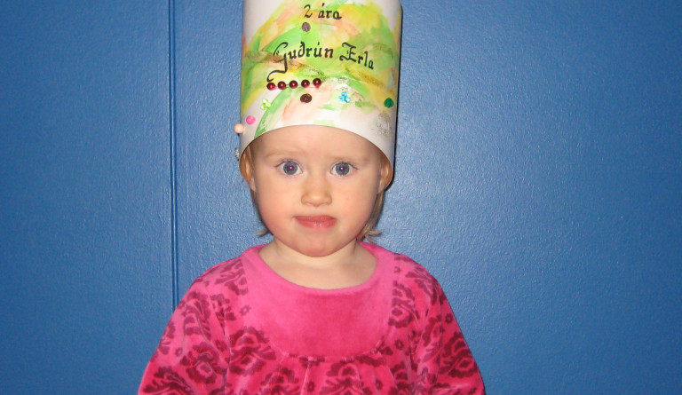 Guðrún Erla 2. ára
