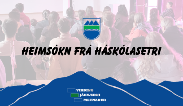 Heimsókn frá háskólasetri Vestfjarða.